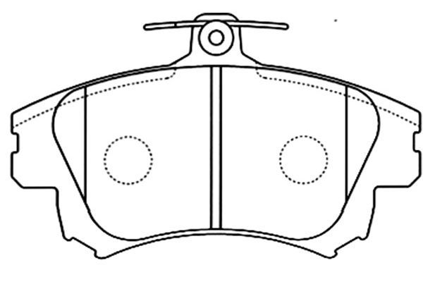KAVO PARTS Комплект тормозных колодок, дисковый тормоз BP-5542
